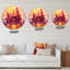 Cityscape of Skyscrapers in Modern City X - Horloge murale moderne-59913095