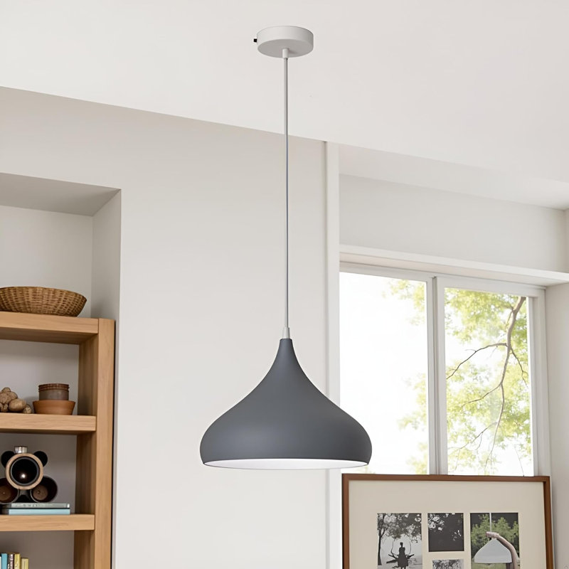 1 - Light Teardrop Pendant, Gray