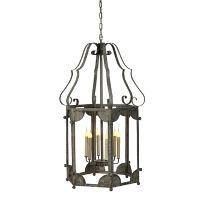 Wilmington 6 - Light Lantern Geometric Chandelier