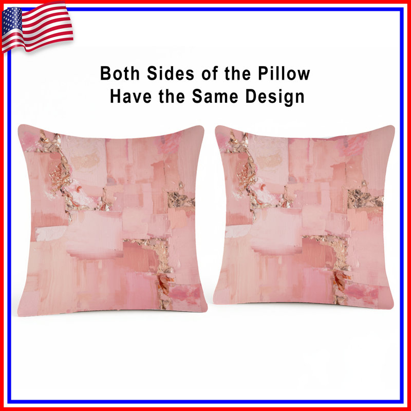 Coussins décoratifs roses, 20 po x 20 po