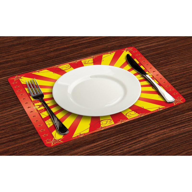 Polyester Abstract Rectangle Placemat