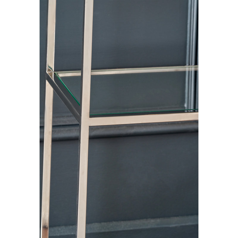 Yerkes 100cm Glass Top Console Table