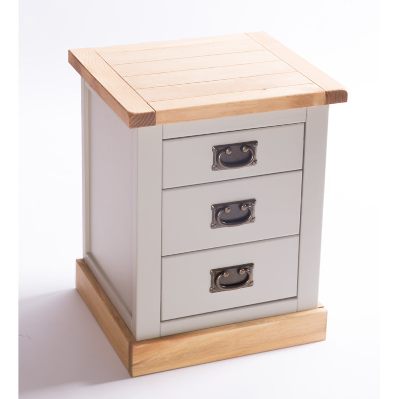 Calliope 45cm W Plywood / Laminate Board Bedside Table, Brown