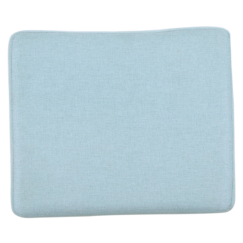 Lorraine Upholstered Counter Stool with Solid Wood Frame, Light Blue