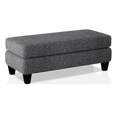 Chenille grise de style transitionnel avec bois massif, pieds fuselés, coussins en mousse à haute densité et coussins de dossier ajustés pour le matériau de base de l'espace de vie 1