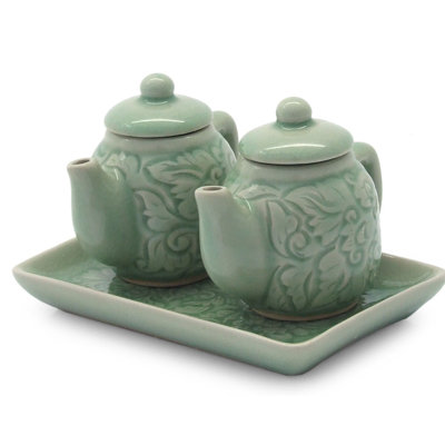 Ceramic Oil & Vinegar Cruet Set