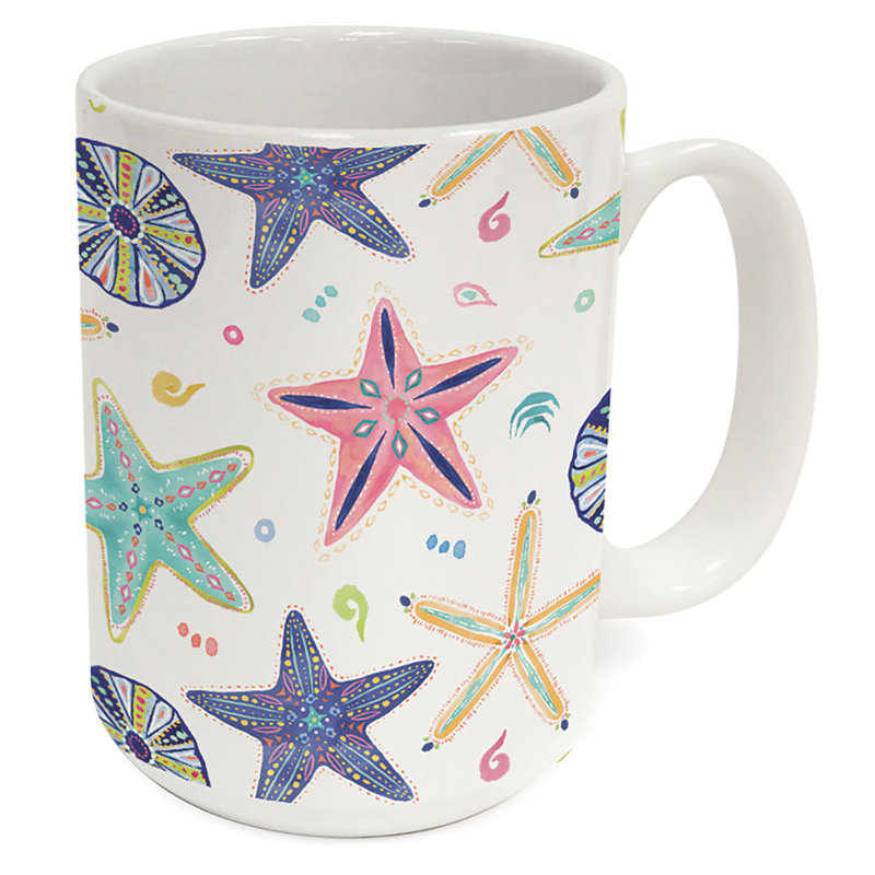 Verre à vin 15 oz. Tasse décorative en céramique