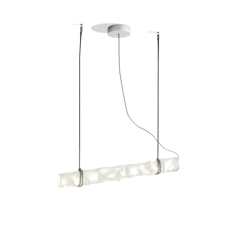 Baggy Horizontal Suspension Lamp, 1.57" H x 23.6" W x 4.7" D, 16.2 W