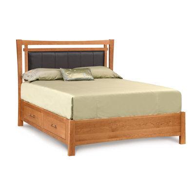 Lit plateforme en tissu d’ameublement Monterey