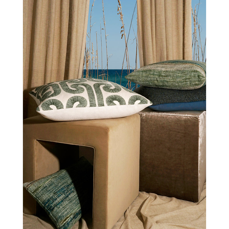 Hathaway Square Pillow Cover & Insert, Juniper, Square 22"