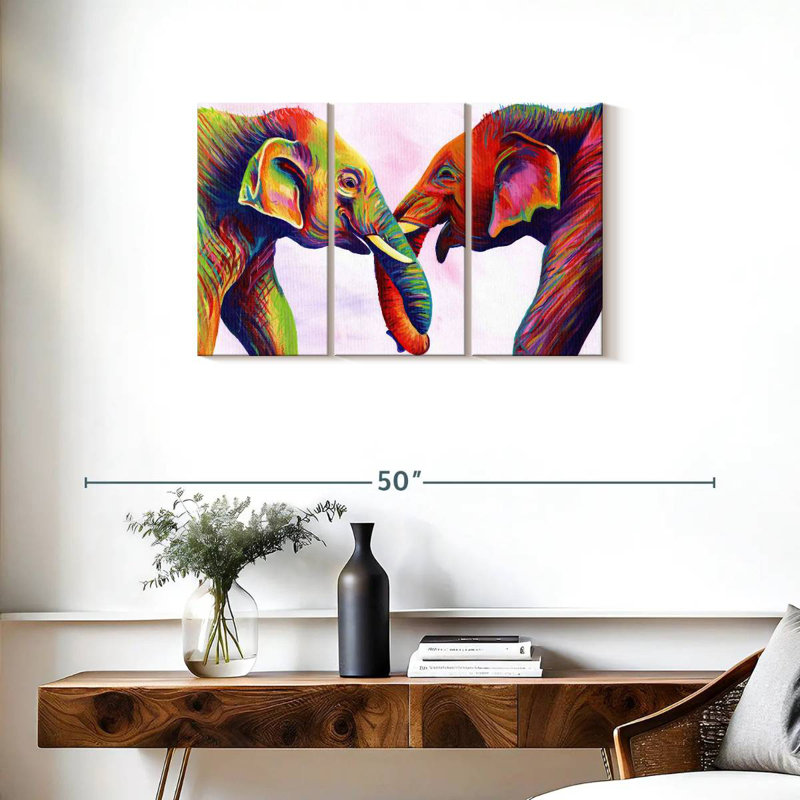 Elephant Calves, 20" H x 33" W