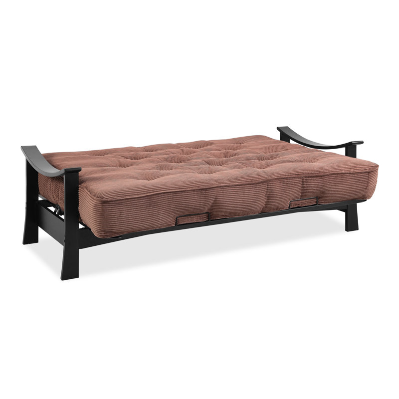 Futon et matelas Mcavoy, Velours côtelé java
