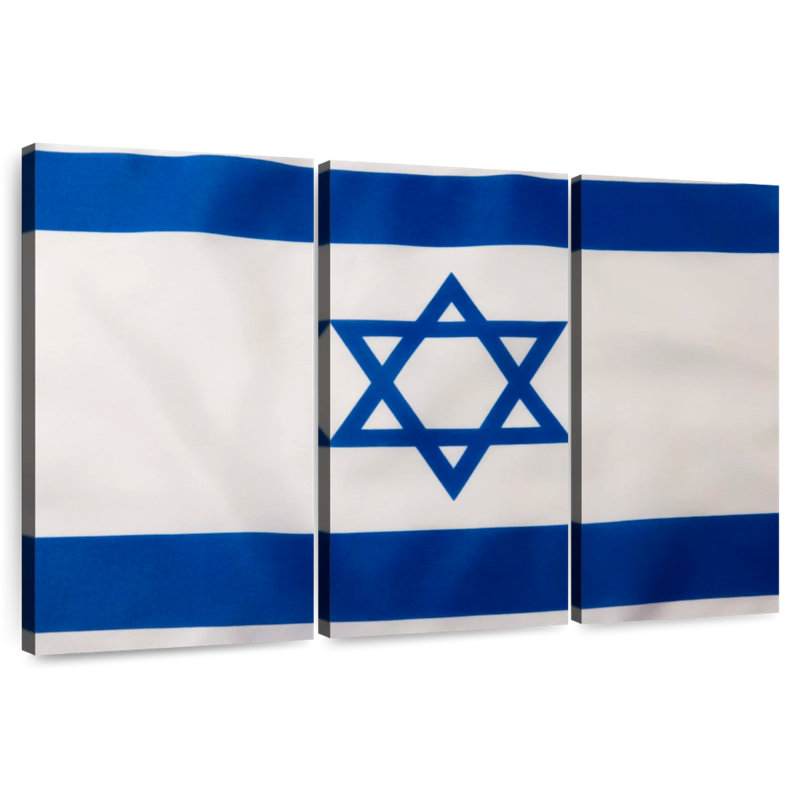 Borges Israel Flag, 24" H x 38" W