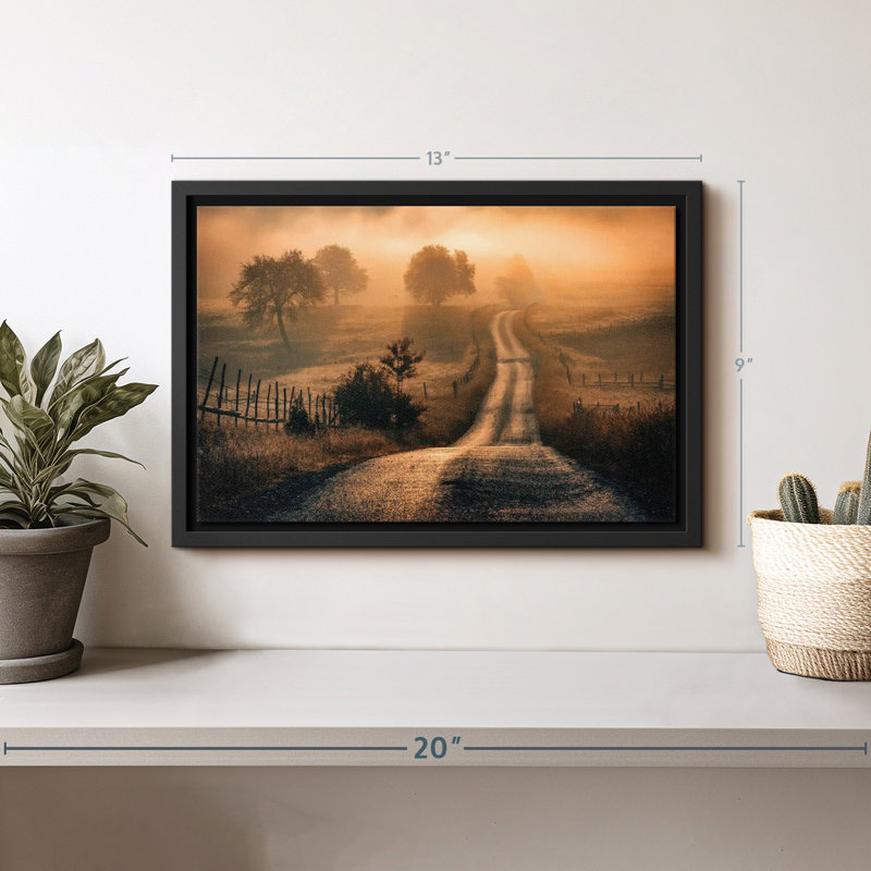 Nature, impression sur toile «Field Of Fog», H 9 po x l 13 po