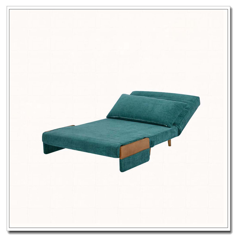 Fauteuil d'appoint rembourré convertible, Vert