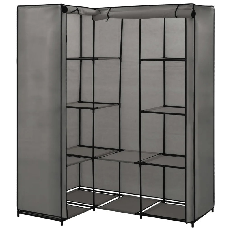 3 Door Wardrobe, Grey