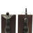 2 Piece Black Resin Chess Bookends with King and Queen Set