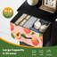 Commode de rangement verticale 4 tiroirs Peach Peach avec tiroirs en bois