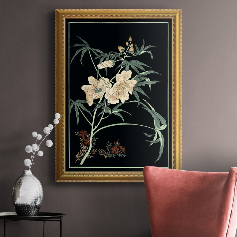 " Midnight Floral II ", 27" H x 18" W x 2.5" D
