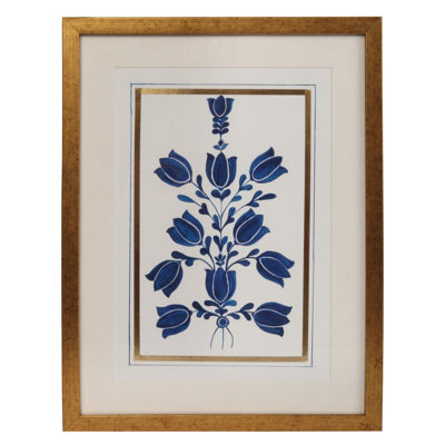 Lotus | Magnifique peinture encadrée | Papier 300 g / m² | Par Ritu