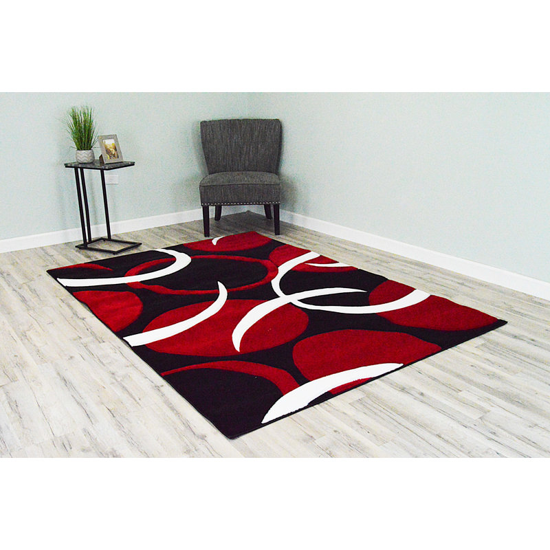 Mccampbell Abstract Indoor Rug, Rectangle 4' x 5'3''