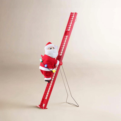 Animated Ladder Climbing Santa