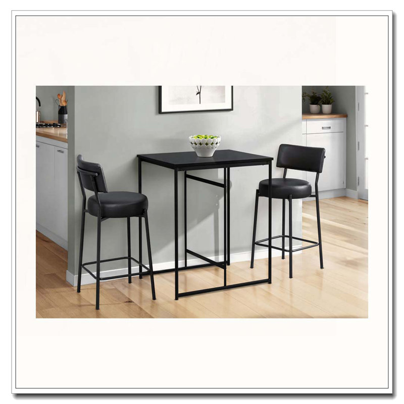 Tabouret de bar, hauteur de comptoir, ensemble de 2,