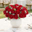 100 pièces de roses artificielles rouges en vrac, fausses roses en soie à longue tige pour des bouquets de mariage, des arrangements de centres de table, des décorations de la Saint-Valentin