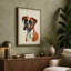 Boxer Dog Portrait Minimalist - Wrapped Canvas-517996450-517996472