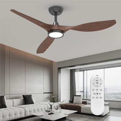 Ventilateur de plafond à DEL 52 po avec télécommande Ulanda