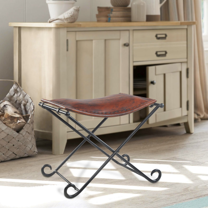 Verville Iron Accent Stool
