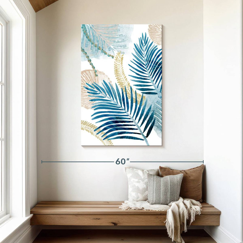 Harnek Bluish Palm II, 45" H x 30" W