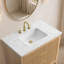 Meuble-lavabo simple 36 po avec plateau en pierre reconstituée Bilroy-1285081117