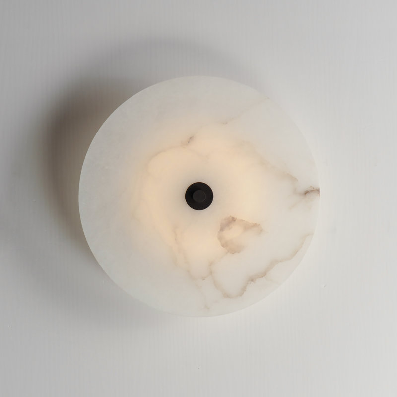 Alabaster LED Semi Flush Mount