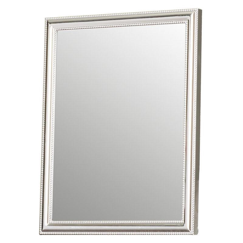 Alfrida Silver Metal Beaded Picture Frame, 5" x 7"