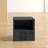 Stackable Side Table with Drawer, Black-1971303236