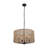 19.68" Hand Woven Bohemian Rattan Pendant Chandelier