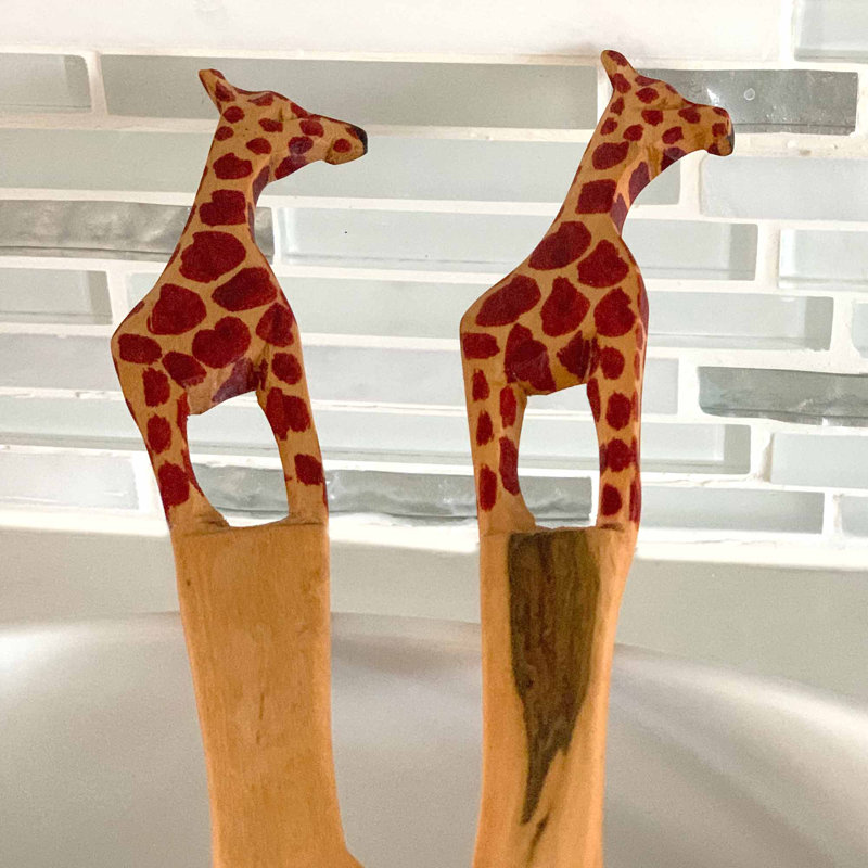 Service à salade African Giraffe
