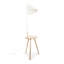 Stellert 161cm Brown/White Tray Table Floor Lamp