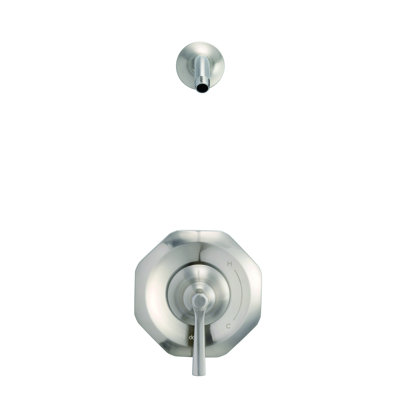 Draper 1H Shower Only Trim Kit and Treysta Cartridge Less Showerhead
