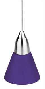 Mini-luminaire suspendu 1 lumière Sheereen, Bleu pâle