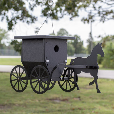 OUTDOOR LEISURE PRODUCTS Buggy Wren Bird House Model GM36BK Made of High Density Poly Resin