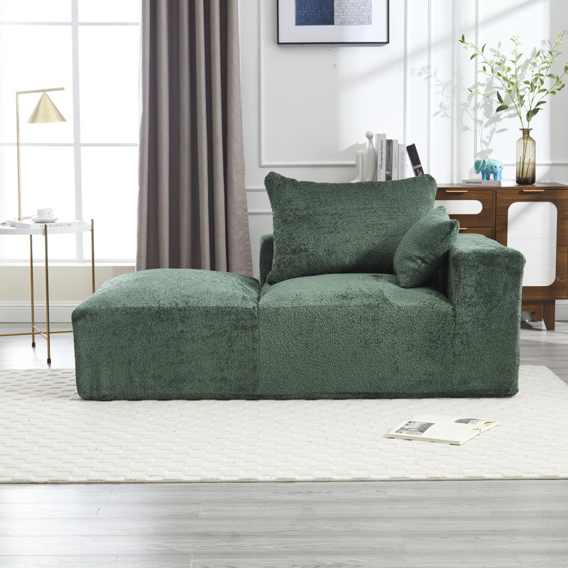 Canapé Boucle en tissu pour appartement: 2, confortable et moderne 2 Mousse à mémoire de forme: tissu, confort, Émeraude