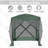 Outsunny Pop Up Camping Canopy Gazebo Screen Shelter Tent With Single Person Easy Set-Up, Ventilating Mesh, Portable Carry Bag For Outdoor Camping Party Event-113827095