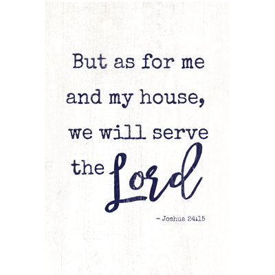 As For Me And My House 3 - Wrapped Canvas Print