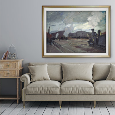 « chemin station » par claude monet print
