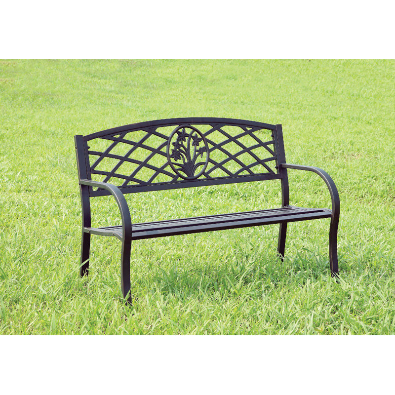 Banc de jardin en acier inoxydable Carlile