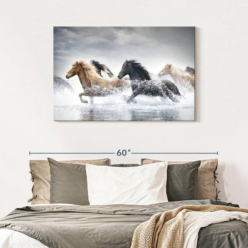 Brampt Horse Run III, 30" H x 45" W