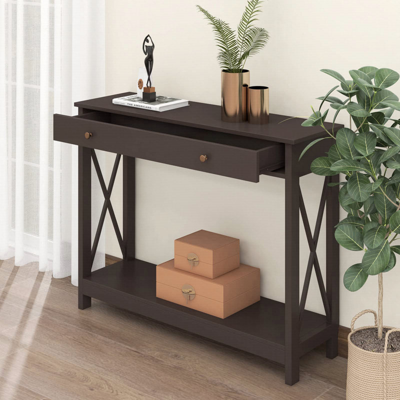 Sandria 12'' Console Table, Brown