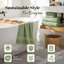 Ensemble de serviettes de bain écologiques 100% coton filé à anneaux 450 g / m² Asleigh-118377751